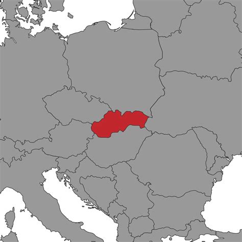 Slovakia on world map. Vector illustration. 16773929 Vector Art at Vecteezy