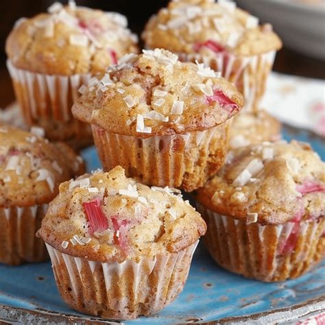 Rhubarb Muffins Recipe - elianarecipes.com