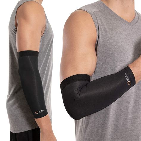Copper Compression Elbow Sleeve - Fit for Men and Women - Tendonitis ...