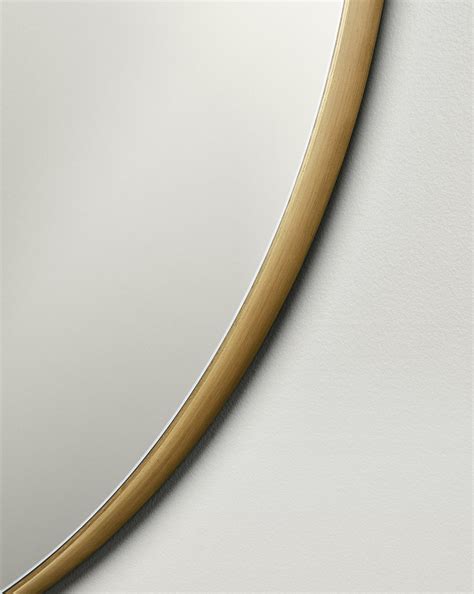 Theo Floor Mirror Brass