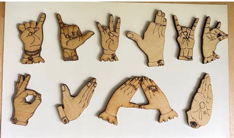 Sorority and Frat Hand Symbols Laser Cut Unfinished Wood - Etsy Canada