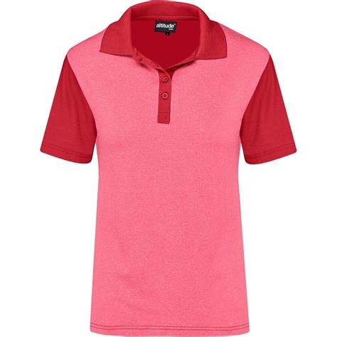 Ladies Crossfire Golf Shirt – Red – MiDesign Studio
