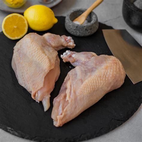 2 x Norfolk Chicken Breasts Skin-On / Bone-In 250g+ - Stilton Butchers ...