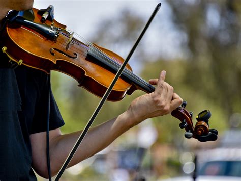 Violinist Playing Outdoors Free Stock Photo - Public Domain Pictures