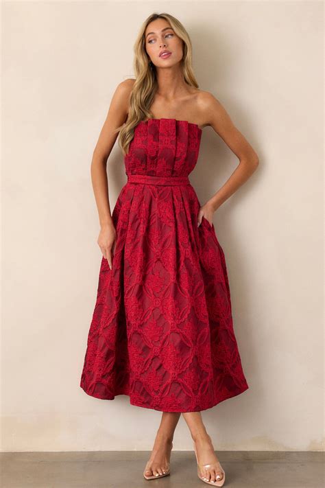 Midi Dresses for Women | Red Dress