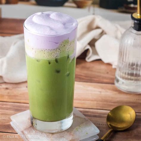 Iced Lavender Cream Oatmilk Matcha Latte (Starbucks Copycat!)