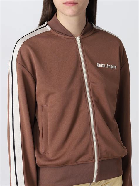PALM ANGELS: Sudadera para mujer, Marrón | Sudadera Palm Angels ...
