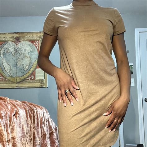 Women's Tan Dress | Depop