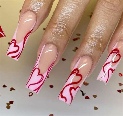 Pin by Cx.Minni on Acrylic nails | Valentine's day nails, Nail designs ...