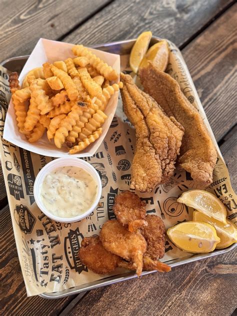 Fried catfish and Shrimp at Tall City Meat Market, Midland location ...