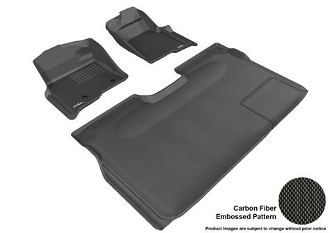 3D MAXpider L1FR07201509 Floor Mat Set; Black; Carbon Fiber Texture ...