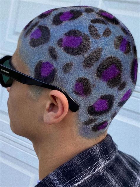 @hexblush Got bored and gave my brother some cheetah 🐆 | Men hair color ...