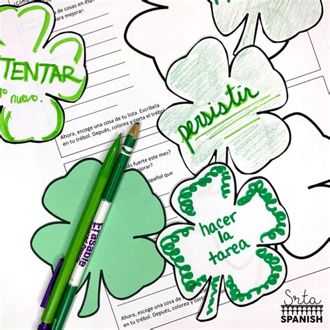 Shamrock Activities for Spanish Class - Srta Spanish