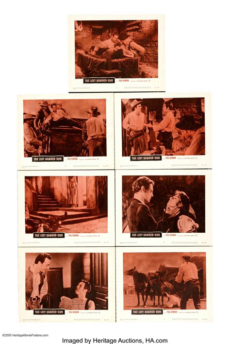 The Left Handed Gun (Warner Brothers, 1958). Lobby Cards (7) (11" X ...