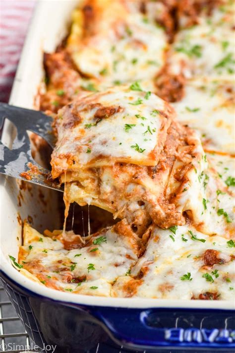Turkey Lasagna - Simple Joy