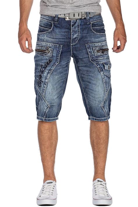Herren Jeans Shorts Capri Kurze Hose Denim Jogging Bermuda Stretch ...