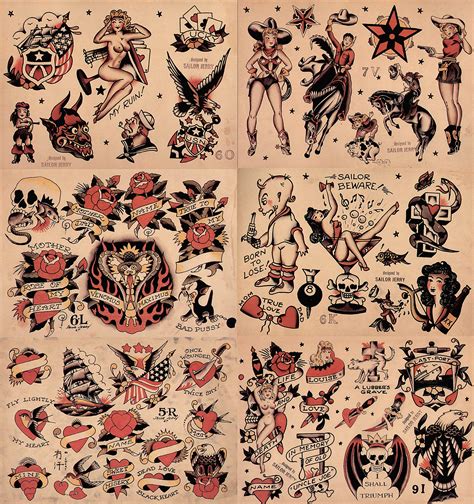 Sailor Jerry Traditional Flash Art