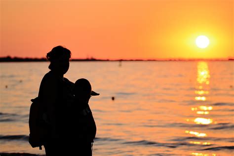 Silhouette Mother And Child Free Stock Photo - Public Domain Pictures
