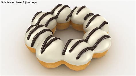링 모양의 도넛 화이트 초콜릿 3D 모델 $19 - .max .fbx .c4d .ma .obj .3ds - Free3D