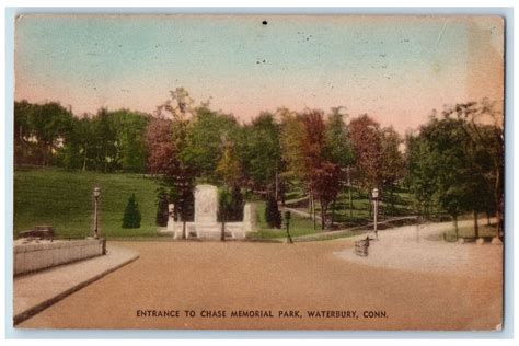 Eternal Loot c1910 Entrance to Chase Memorial Park Waterbury CT ...