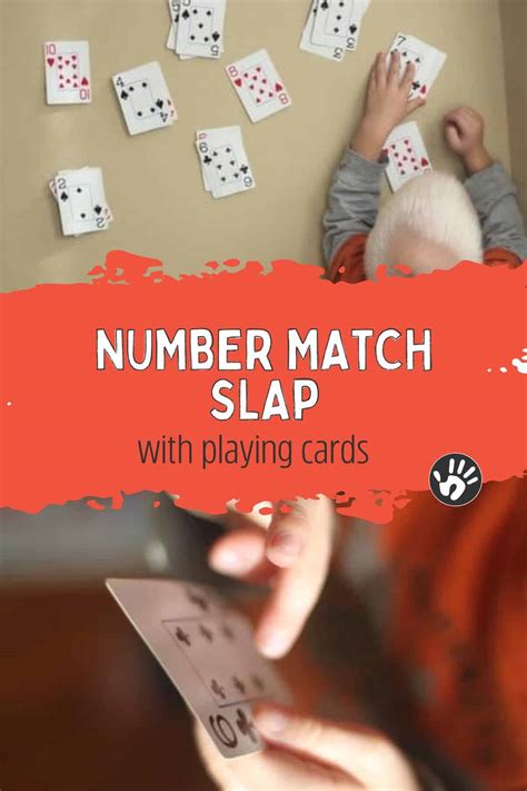 Super Simple Number Match Slap with Playing Cards - Hands On As We Grow®