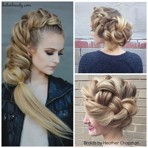 Plait Updo | Braided hairstyles, Long hair styles, Hair styles