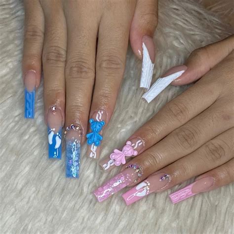 22 Gender Reveal Nail Designs for Memorable Celebration