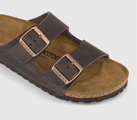 BIRKENSTOCK Arizona Two Strap Sandals Habana Oiled Leather - Women’s ...