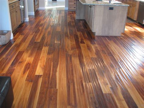 Distressed hardwood flooring installed by Precision Flooring. Visit us ...