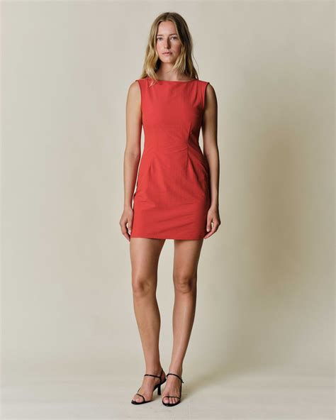 Boatneck Mini Dress | Claudent