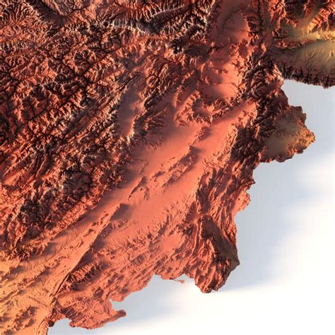 Relief map of Afghanistan | 3D Models and 3D Maps