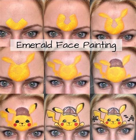 Pin by Suellen Angela on pinturas | Pikachu face painting, Face ...