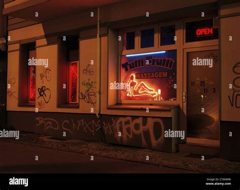 Berlin, for erotic massage parlor Stock Photo - Alamy
