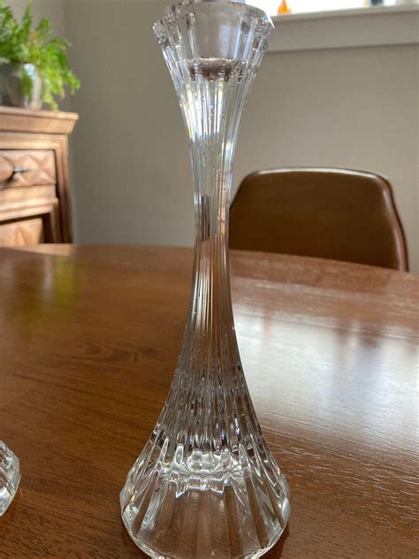 Vintage Mikasa Crystal Candle Holders - Etsy