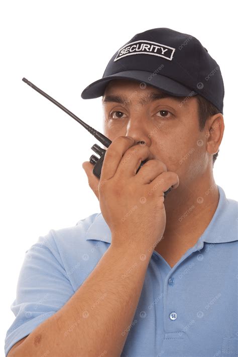 Security Guard Safety Working Walkie, Bald, Working, Security PNG ...