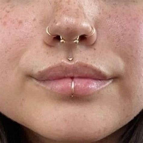 Gold Silver Stainless Steel Nose Hoop Ring Septum Lip Tragus - Etsy ...