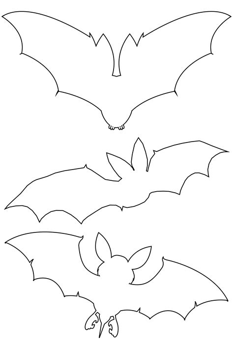 Large Bat Templates - 15 Free PDF Printables | Printablee