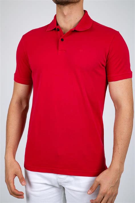 Red polo shirts for men pique – Artofit