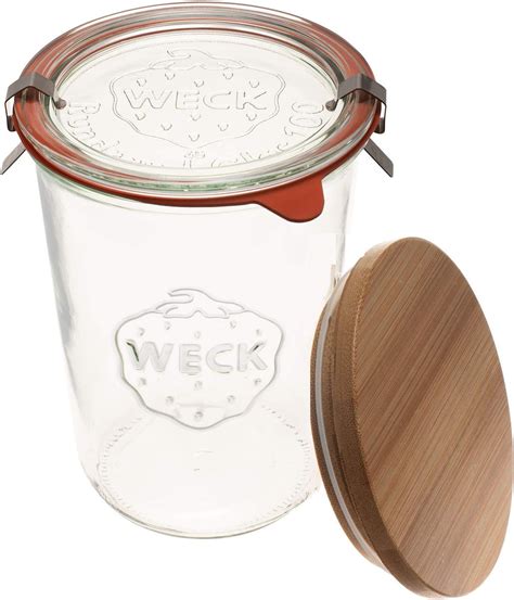 Amazon.com: WECK Canning Jars - Transparent Glass Eco-Friendly Jars ...