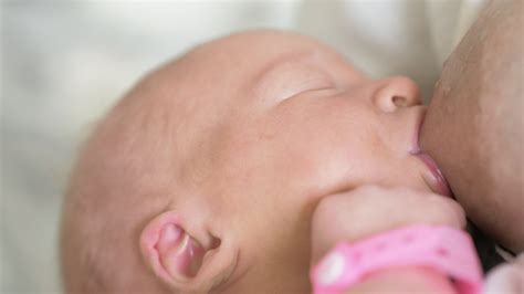 Newborn baby breastfeeding 28345392 Stock Video at Vecteezy