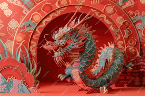 Premium Photo | Elaborate traditional Chinese dragon art adorned with ...