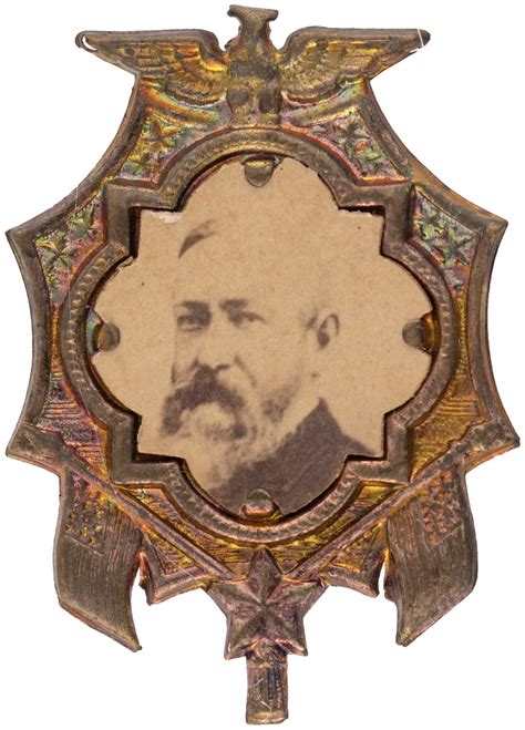 Hake's - HARRISON ORNATE SHELL BADGE.