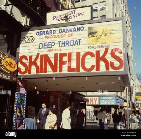 X rated movie marquee on the streets of New York City Stock Photo - Alamy