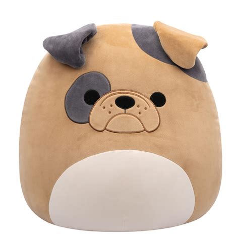 Amazon.com: Squishmallows Original 20-Inch Loafer Brown Bulldog ...