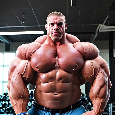 3-meters, beaatiful muscle morph, 3000 lbs bodybuilder, gigantic... - Arthub.ai