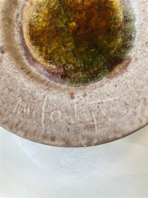 Lee McCarty Studio Pottery Plate of Merigold , Mississippi, Signed at ...