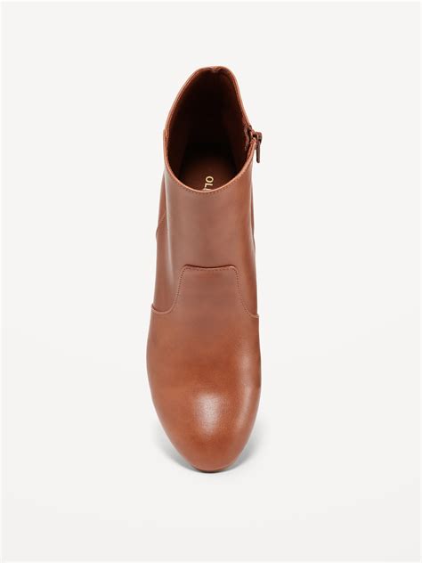 Brown Leather Ankle Boots Women