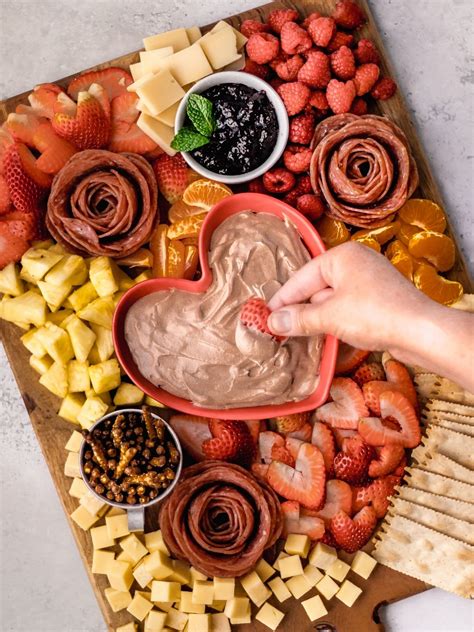 Valentine's Day Charcuterie Board - The Oregon Dietitian