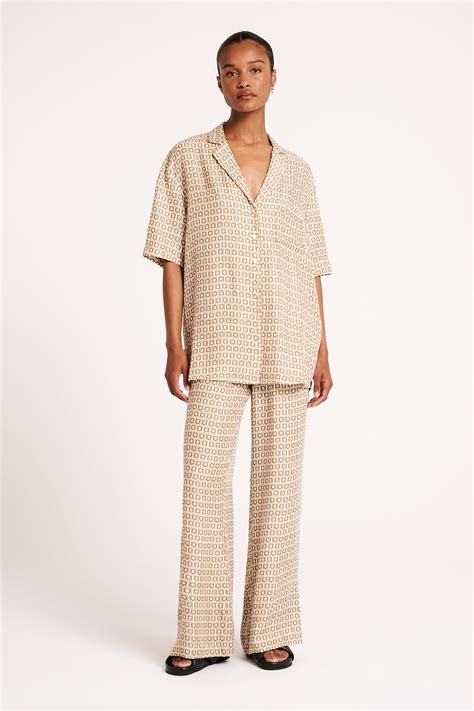 Shop Priya Cupro Shirt in Marz | Nude Lucy