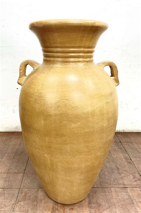 Lot - Large 46in Terra Cotta Floor Vase
